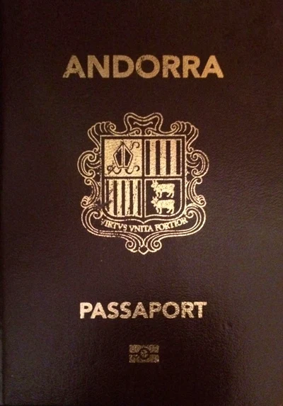 Обложка паспорта: Андорра