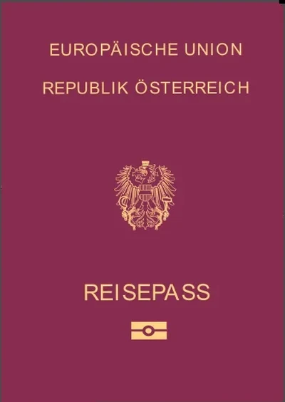 Обложка паспорта: Австрия