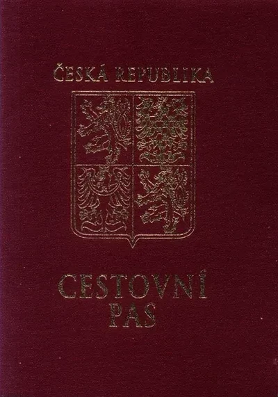 Обложка паспорта: Чехия
