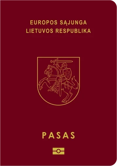 Обложка паспорта: Литва