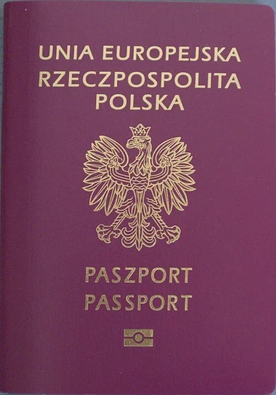 Обложка паспорта: Польша