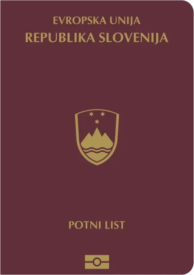 Обложка паспорта: Словения