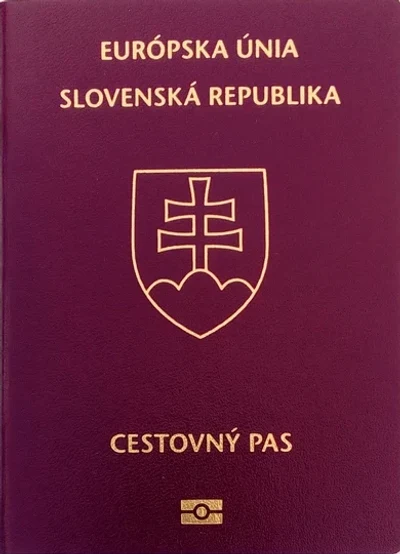 Обложка паспорта: Словакия
